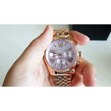 Shop Authentic Michael Kors Lexington Purple Dial Rose Gold Steel Strap Watch For Women - MK6207 - Luxxuri