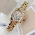  Shop Authentic Michael Kors Lexington Quartz Gold Dial Gold Steel Strap Watch For Women - MK6267 - Luxxuri