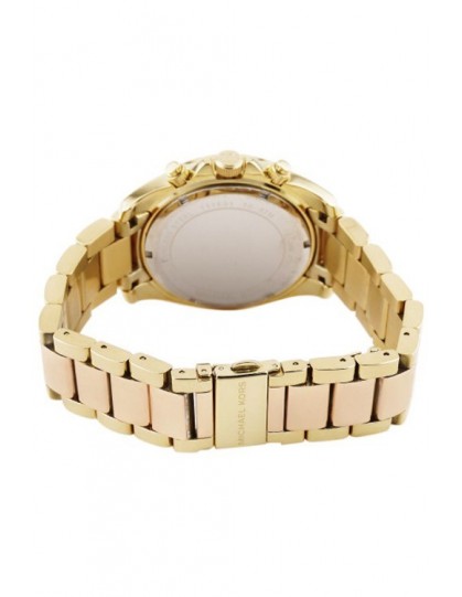 Michael Kors Blair Chronograph Rose Gold Dial Two Tone Steel Strap Watch for Women - MK6316