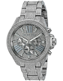  Shop Authentic Michael Kors Wren Chronograph Crystals Silver Dial Silver Steel Strap Watch For Women - MK6317 - Luxxuri