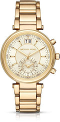  Shop Authentic Michael Kors Sawyer White Dial Gold Steel Strap Watch for Women - MK6362 - Luxxuri