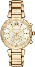  Shop Authentic Michael Kors Sawyer White Dial Gold Steel Strap Watch for Women - MK6362 - Luxxuri