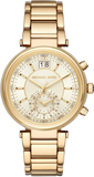  Shop Authentic Michael Kors Sawyer White Dial Gold Steel Strap Watch for Women - MK6362 - Luxxuri