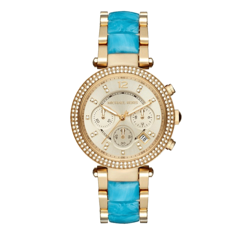  Shop Authentic Michael Kors Parker Gold Dial Two Tone Steel Strap Watch for Women - MK6364 - Luxxuri