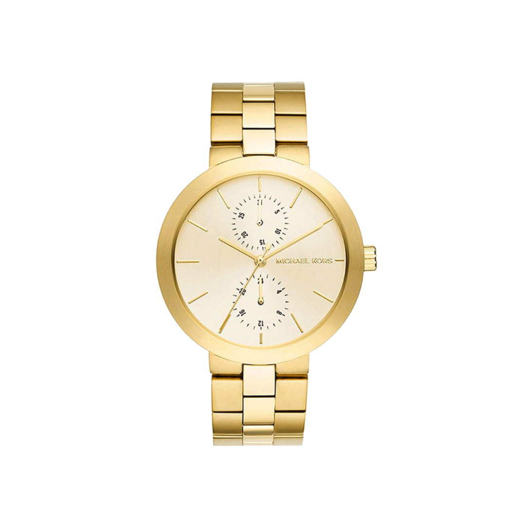  Shop Authentic Michael Kors Garner Quartz Gold Dial Gold Steel Strap Watch For Women - MK6408 - Luxxuri