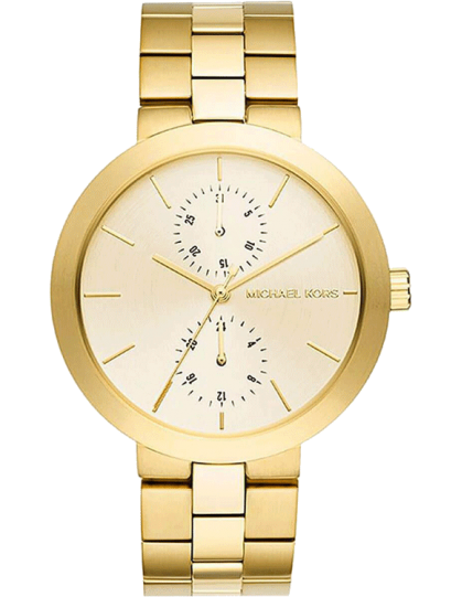  Shop Authentic Michael Kors Garner Quartz Gold Dial Gold Steel Strap Watch For Women - MK6408 - Luxxuri