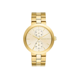  Shop Authentic Michael Kors Garner Quartz Gold Dial Gold Steel Strap Watch For Women - MK6408 - Luxxuri