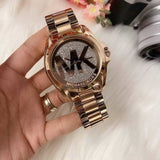  Shop Authentic Michael Kors Bradshaw Rose Gold Dial Rose Gold Steel Strap Watch for Women - MK6437 - Luxxuri