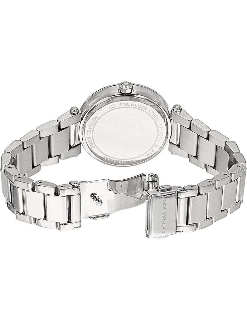  Shop Authentic Michael Kors Parker Silver Dial Silver Stainless Steel Strap Watch for Women - MK6483 - Luxxuri