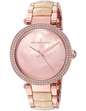  Shop Authentic Michael Kors Parker Mother of Pearl Pink Dial Two Tone Steel Strap Watch for Women - MK6492 - Luxxuri