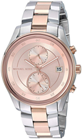  Shop Authentic Michael Kors Blair Quartz Analog Rose Gold Dial Two Tone Steel Strap Watch For Women - MK6498 - Luxxuri