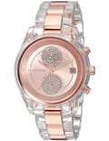  Shop Authentic Michael Kors Blair Quartz Analog Rose Gold Dial Two Tone Steel Strap Watch For Women - MK6498 - Luxxuri
