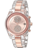  Shop Authentic Michael Kors Blair Quartz Analog Rose Gold Dial Two Tone Steel Strap Watch For Women - MK6498 - Luxxuri