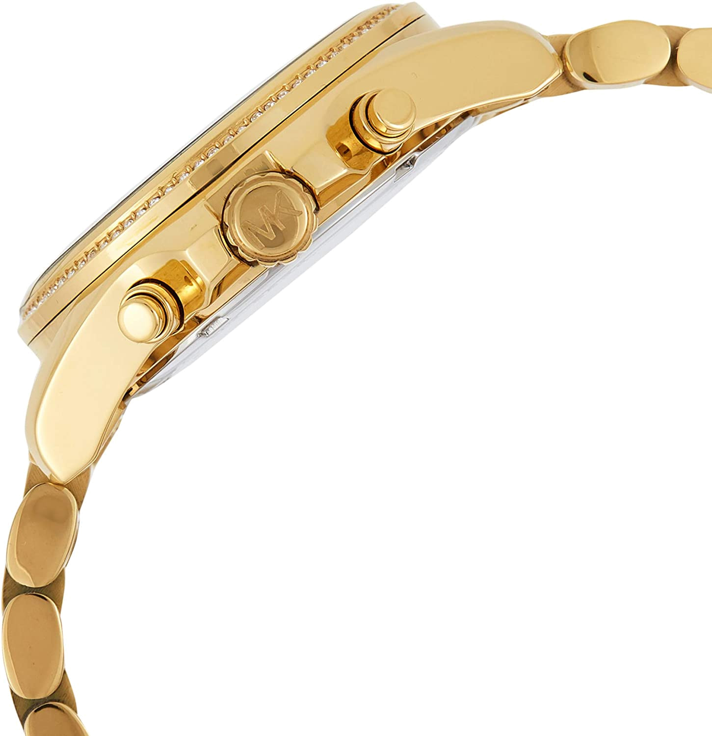 Michael Kors Bradshaw Quartz Gold Dial Gold Steel Strap Watch For Women - MK6538