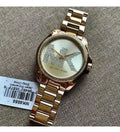 Michael Kors Bradshaw Quartz Gold Dial Gold Steel Strap Watch For Women - MK6555
