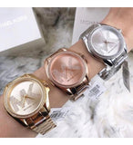  Shop Authentic Michael Kors Bradshaw Quartz Rose Gold Dial Rose Gold Steel Strap Watch For Women - MK6556 - Luxxuri