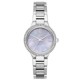  Shop Authentic Michael Kors Taryn Mother of Pearl Purple Dial Silver Steel Strap Watch For Women - MK6562 - Luxxuri