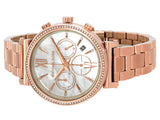  Shop Authentic Michael Kors Sofie Chronograph Mother of Pearl White Dial Rose Gold Steel Strap Watch For Women - MK6576 - Luxxuri