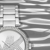  Shop Authentic Michael Kors Parker Quartz Silver Dial Silver Steel Strap Watch For Women - MK6658 - Luxxuri