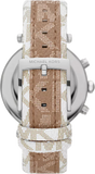  Shop Authentic Michael Kors Parker Chronograph White Dial Two Tone Leather Strap Watch For Women - MK6950 - Luxxuri