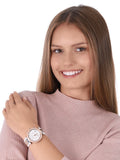  Shop Authentic Michael Kors Parker Chronograph White Dial Two Tone Leather Strap Watch For Women - MK6950 - Luxxuri