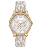  Shop Authentic Michael Kors Tibby Multifunction Silver Dial White Leather Strap Watch For Women - MK6967 - Luxxuri