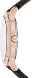  Shop Authentic Michael Kors Tibby Multifunction Black Dial Black Leather Strap Watch For Women - MK6968 - Luxxuri