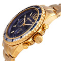  Shop Authentic Michael Kors Everest Chronograph Blue Dial Gold Steel Strap Watch For Women - MK6971 - Luxxuri