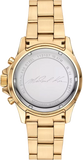  Shop Authentic Michael Kors Everest Chronograph Blue Dial Gold Steel Strap Watch For Women - MK6971 - Luxxuri
