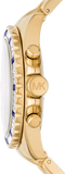  Shop Authentic Michael Kors Everest Chronograph Blue Dial Gold Steel Strap Watch For Women - MK6971 - Luxxuri