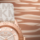  Shop Authentic Michael Kors Runway Quartz Rose Gold Dial White Leather Strap Watch For Women - MK6980 - Luxxuri