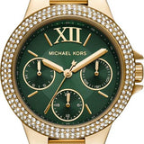  Shop Authentic Michael Kors Camille Multifunction Green Dial Gold Steel Strap Watch For Women - MK6981 - Luxxuri
