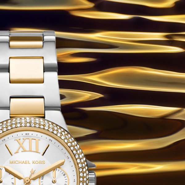  Shop Authentic Michael Kors Camille Multifunction Silver Dial Two Tone Steel Strap Watch For Women - MK6982 - Luxxuri