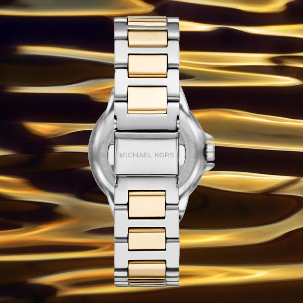  Shop Authentic Michael Kors Camille Multifunction Silver Dial Two Tone Steel Strap Watch For Women - MK6982 - Luxxuri