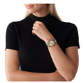  Shop Authentic Michael Kors Lennox Three-Hand Gold Dial Two Tone Steel Strap Watch For Women  - MK6988 - Luxxuri