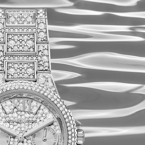  Shop Authentic Michael Kors Camille Multifunction Crystals Silver Dial Silver Steel Strap Watch For Women - MK6996 - Luxxuri