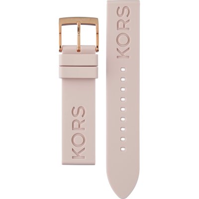  Shop Authentic Michael Kors Janelle Three Hand Rose Gold Dial Pink Rubber Strap Watch For Women - MK7139 - Luxxuri