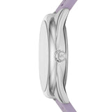  Shop Authentic Michael Kors Janelle Three Hand Purple Dial Purple Rubber Strap Watch For Women - MK7143 - Luxxuri