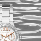  Shop Authentic Michael Kors Camille Chronograph White Dial Silver Steel Strap Watch For Women - MK7198 - Luxxuri
