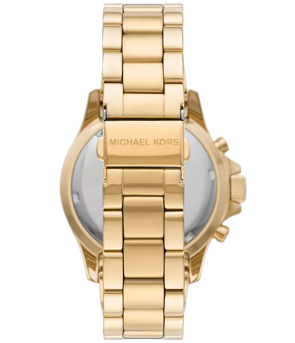  Shop Authentic Michael Kors Everest Chronograph Gold Dial Gold Steel Strap Watch For Women - MK7210 - Luxxuri