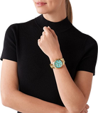  Shop Authentic Michael Kors Lexington Quartz Blue Dial Gold Steel Strap Watch For Women - MK3271 - Luxxuri