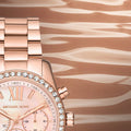  Shop Authentic Michael Kors Lexington Chronograph Rose Gold Dial Rose Gold Steel Strap Watch for Women - MK7242 - Luxxuri