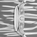  Shop Authentic Michael Kors Lexington Chronograph White Dial Silver Steel Strap Watch For Women - MK7243 - Luxxuri