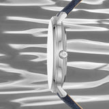  Shop Authentic Michael Kors Pyper Quartz Silver Dial Blue Leather Strap Watch For Women - MK7244 - Luxxuri
