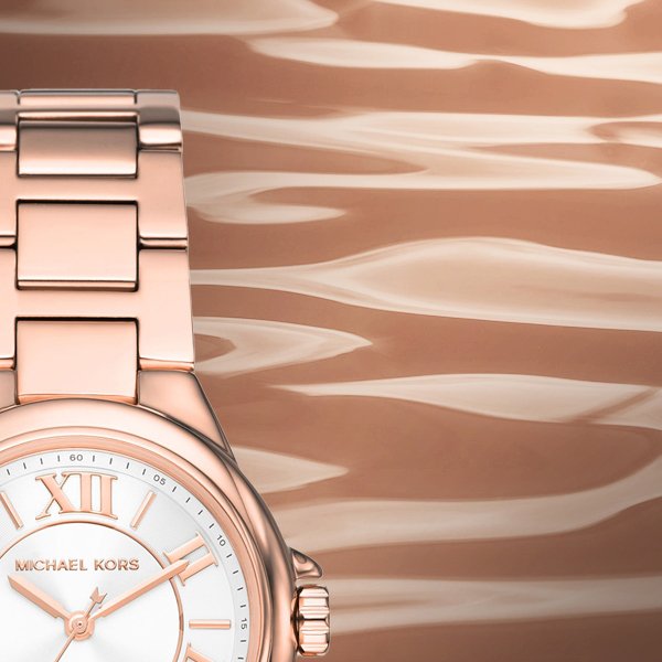  Shop Authentic Michael Kors Camille Quartz White Dial Rose Gold Steel Strap Watch For Women - MK7256 - Luxxuri