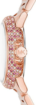  Shop Authentic Michael Kors Mini Camille Multifunction Rose Gold Dial Rose Gold Steel Strap Watch For Women - MK7273 - Luxxuri