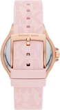  Shop Authentic Michael Kors Mini Lennox Three-Hand Rose Gold Dial Pink Silicone Strap Watch For Women - MK7282 - Luxxuri