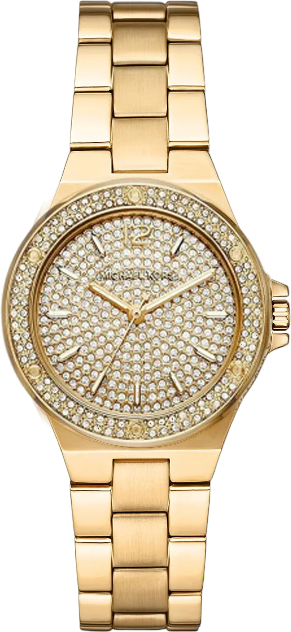 Shop Authentic Michael Kors Lennox Three Hand Gold Dial Gold Steel Strap Watch For Women - MK7289 - Luxxuri