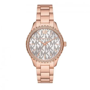  Shop Authentic Michael Kors Layton Three Hand Silver Dial Rose Gold Steel Strap Watch For Women - MK7297 - Luxxuri
