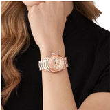  Shop Authentic Michael Kors Runway Chronograph Rose Gold Dial Rose Gold Steel Strap Watch For Women - MK7324 - Luxxuri